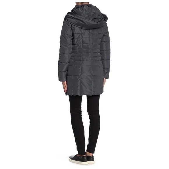 ๐
บcole Haan Zip Front Down Puffer Parka Hooded Graphite - Picture 2 of 8